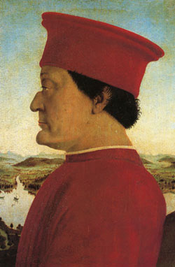 FrederigoII.da Montefeltro 1465 Piero della Francesca, Uffizien in Florenz