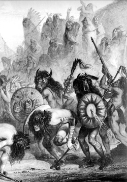 Carl Bodmer, Bull Dance, Mandan 1833